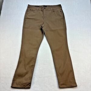 NYDJ Not Your Daughters Jeans Alina Convertible Ankle Jeans Womens Size 14 Khaki